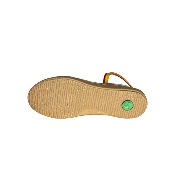 Josef Seibel Alea 03 Castoro Red Leather Ballet Flats With Ankle Strap Size 6/37 - Picture 6 of 7